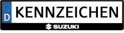 Suzuki-mitte-kennzeichenhalter